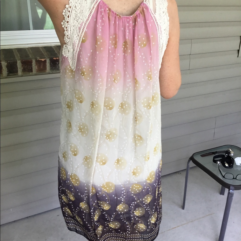 Ultra Pink Shift Tunic Dress - Picture 3 of 4